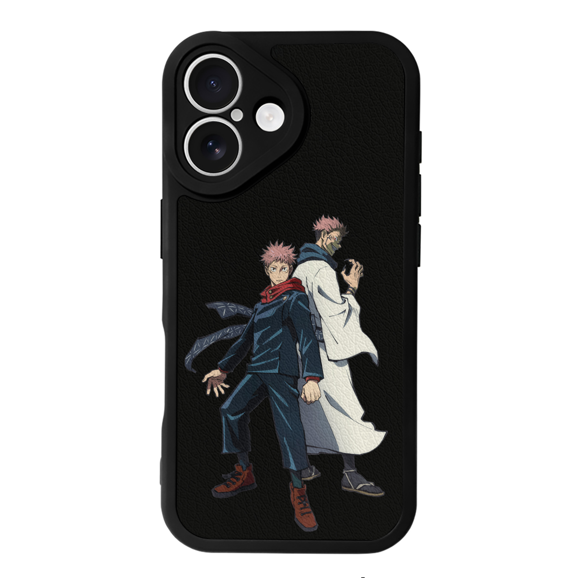 （画像用） 呪術廻戦 Jujutsu Kaisen 【iPhone 16シリーズ対応】シリコンスマホケース（レザー調） 材質：シリコン